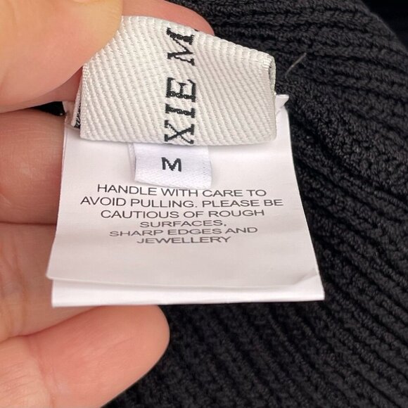 PIXIE MARKET CHIARA KNIT BUSTIER TOP IN BLACK SIZE MEDIUM - Picture 6 of 14